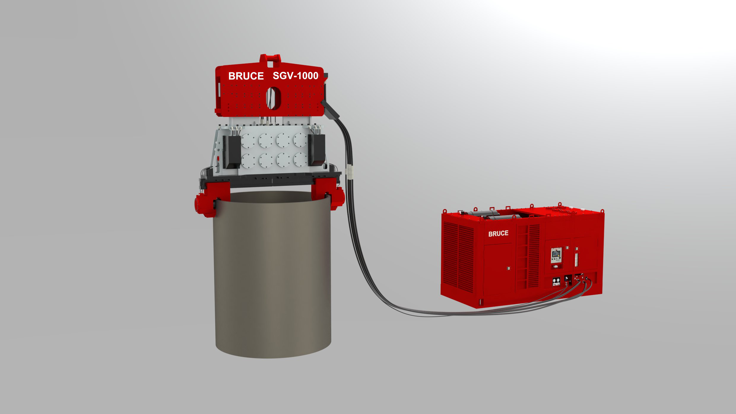 Vibro Çekiç BRUCE SGV-1000 Double Clamp