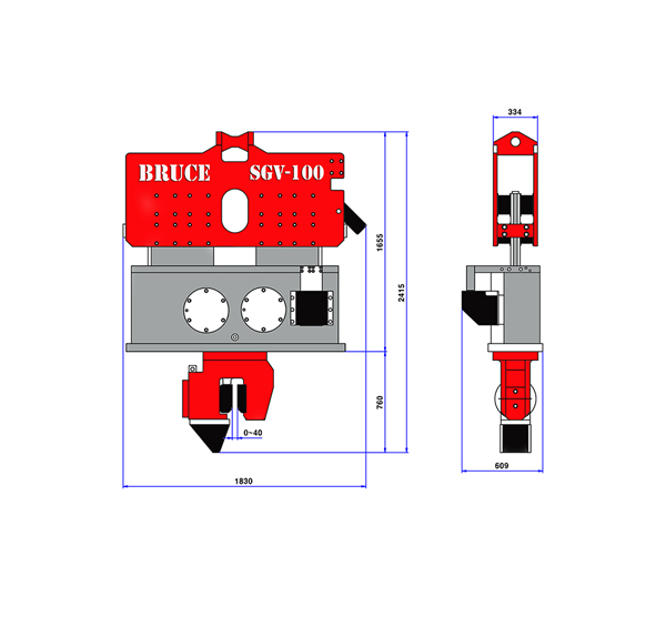 BRUCE SGV-100 Vibro Çekiç